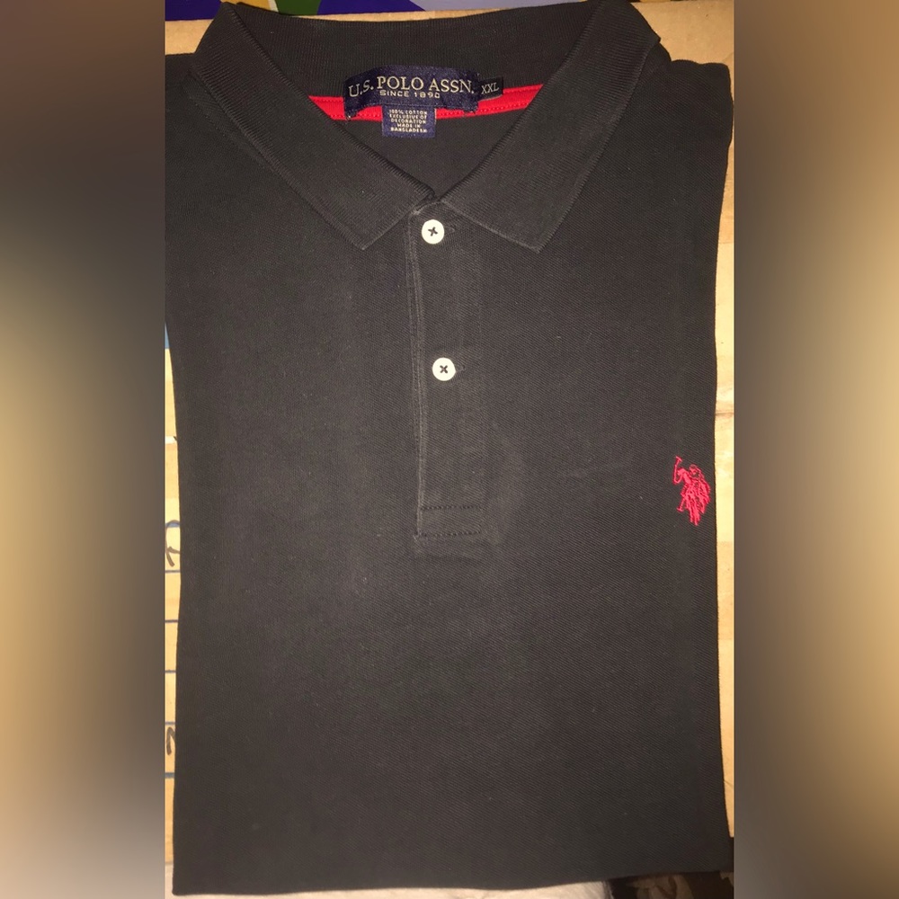 US Polo Assn • XXL • Black Short Sleeve